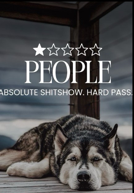 Post: a one star review of people